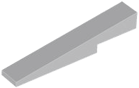 Brick Sloped 1 x 6 x 1 with 1 x 2 x 1/3 Cutout in Light Bluish Gray