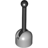 Lever Small Base with Black Lever in Light Bluish Gray