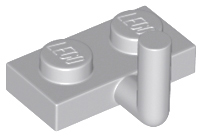 Plate Special 1 x 2 with Bar Up [Horizontal Arm 5mm] in Light Bluish Gray