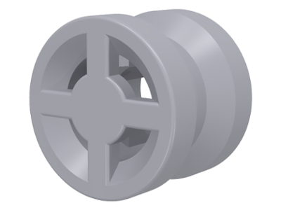 Wheel 8 x 6 in Light Bluish Gray