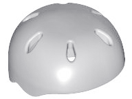 Helmet, Sports, with Vent Holes [Plain] in Light Bluish Gray