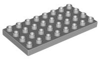 Duplo Plate 4 x 8 in Light Bluish Gray