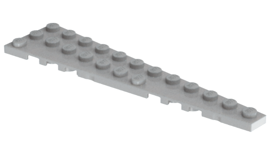 Wedge Plate 12 x 3 Right in Light Bluish Gray