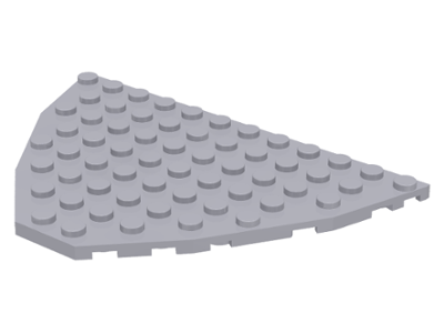 Wedge Plate 8 x 12 Boat Bow in Light Bluish Gray