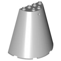 Cone Half 8 x 4 x 6 in Light Bluish Gray