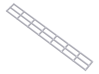 Boat, Mast Rigging Long 28 x 4 in Light Bluish Gray