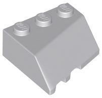 Brick Wedged, Sloped 45° 3 x 3 Right in Light Bluish Gray