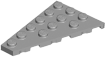Wedge Plate 6 x 4 Left in Light Bluish Gray