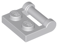 Plate Special 1 x 2 [Side Handle Closed Ends] in Light Bluish Gray