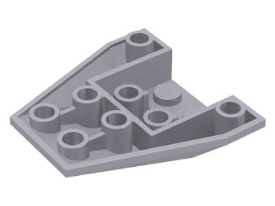 Brick Wedged, Sloped Inverted 4 x 4 Triple [2 Connections between Front Studs] in Light Bluish Gray