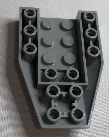 Brick Wedged, Sloped Inverted 6 x 4 with 4 Stud Connections in Light Bluish Gray