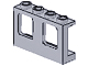 Window 1 x 4 x 2 Plane, Solid Studs in Light Bluish Gray
