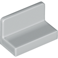 Panel 1 x 2 x 1 [Rounded Corners] in Light Bluish Gray