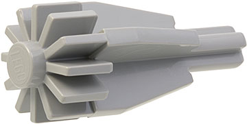 Engine Centre - Smooth Large in Light Bluish Gray