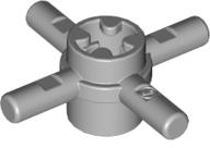 Technic Axle Connector Hub with 4 Bars at 90° in Light Bluish Gray