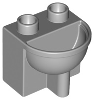 Duplo Bathroom Sink in Light Bluish Gray