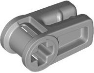 Wire Clip with Axle Hole in Light Bluish Gray