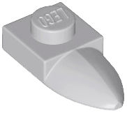 Plate Special 1 x 1 with Tooth in Light Bluish Gray