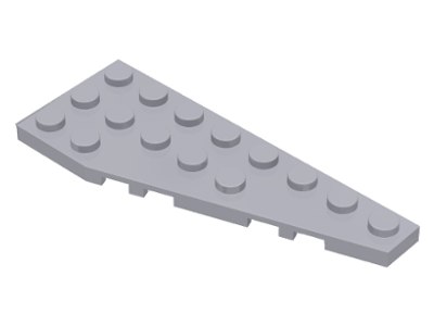Wedge Plate 8 x 3, 22° Right in Light Bluish Gray