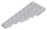 Wedge Plate 8 x 3, 22° Left in Light Bluish Gray