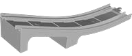 Duplo Train Track, Bridge Lower Section in Light Bluish Gray