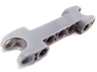 Technic Axle and Pin Connector 2 x 7 with Two Ball Joint Sockets in Light Bluish Gray
