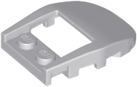 Brick Wedged, Curved 4 x 3 Recessed Back with Opening, Two Studs [Plain] in Light Bluish Gray