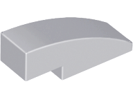 Brick Curved 3 x 1 No Studs in Light Bluish Gray