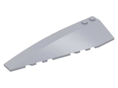 Brick Wedged, Curved 10 x 3 Left in Light Bluish Gray
