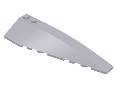 Brick Wedged, Curved 10 x 3 Right in Light Bluish Gray