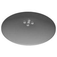 Dish 10 x 10 Inverted (Radar) with Hollow Studs in Light Bluish Gray