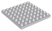 Duplo Plate 8 x 8 in Light Bluish Gray
