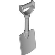 Duplo Shovel / Spade with 'D' Handle in Light Bluish Gray