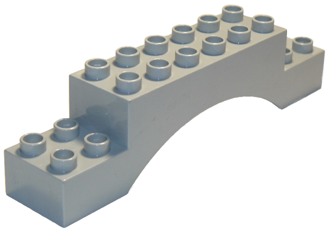 Duplo Brick 2 x 10 x 2 Arch in Light Bluish Gray