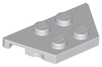 Wedge Plate 2 x 4 in Light Bluish Gray