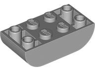 Brick Curved Inverted 2 x 4 Double in Light Bluish Gray
