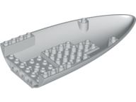 Aircraft Fuselage Curved Forward 8 x 16 Bottom in Light Bluish Gray