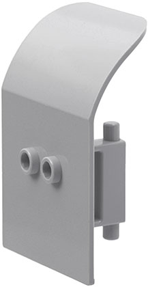 Door 2 x 4 x 6 Curved Aircraft in Light Bluish Gray