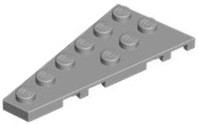 Wedge Plate 6 x 3 Left in Light Bluish Gray