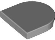 Tile Round 2 x 2 Half Circle in Light Bluish Gray