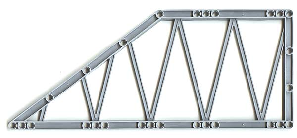 Support 31 x 13 Girder, Trapezoid in Light Bluish Gray