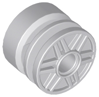 Wheel 18 x 14 with Pin Hole, Fake Bolts and Shallow Spokes in Light Bluish Gray