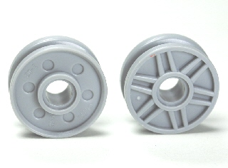Wheel 18 x 8 with Fake Bolts and Shallow Spokes in Light Bluish Gray