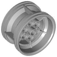 Wheel 43.2 x 26 Technic Racing Small with 6 Pinholes in Light Bluish Gray