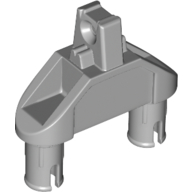 Hinge 1 x 3 Triangle with Two Pins, 1 Locking Finger, Squared Pin Holes in Light Bluish Gray