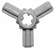 Technic Axle Connector Hub with 3 Axles at 120° in Light Bluish Gray
