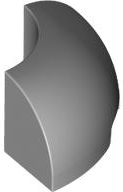 Brick Round Corner 2 x 2 x 1 in Light Bluish Gray