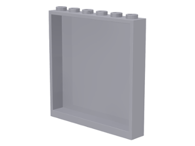 Panel 1 x 6 x 5 in Light Bluish Gray