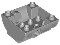 Duplo Container Tank Lower Section with Outlet for Hose in Light Bluish Gray