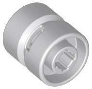 Wheel 11 x 12 with Hole Notched for Wheels Holder Pin in Light Bluish Gray